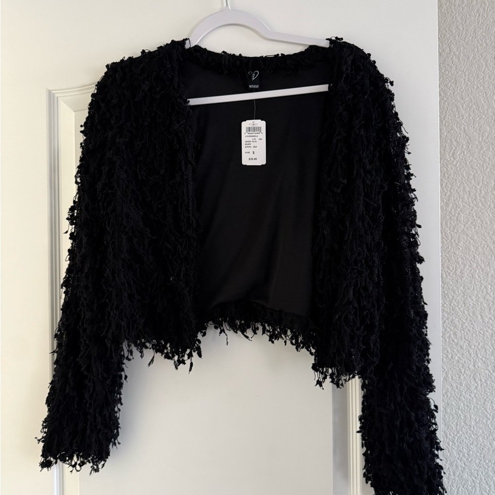 Windsor Black Textured Cardigan